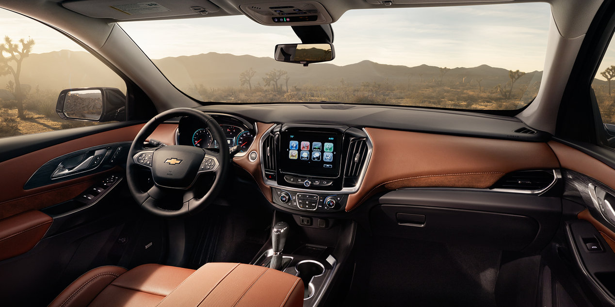2018 Chevrolet Traverse Leather Interior Dash and Seating
